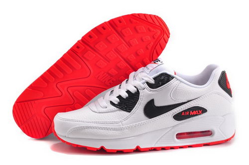 Nike Air Max 90 Mens Shoes Hot White Black Red New Poland